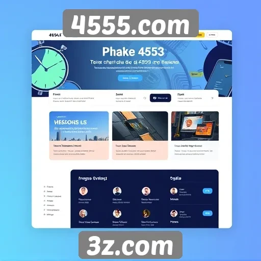 Design e interface do site 4555.com em análise